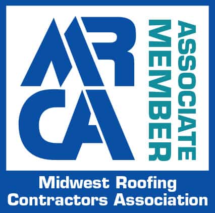 Associate member badge for MRCA, Midwest Roofing Contractors Association